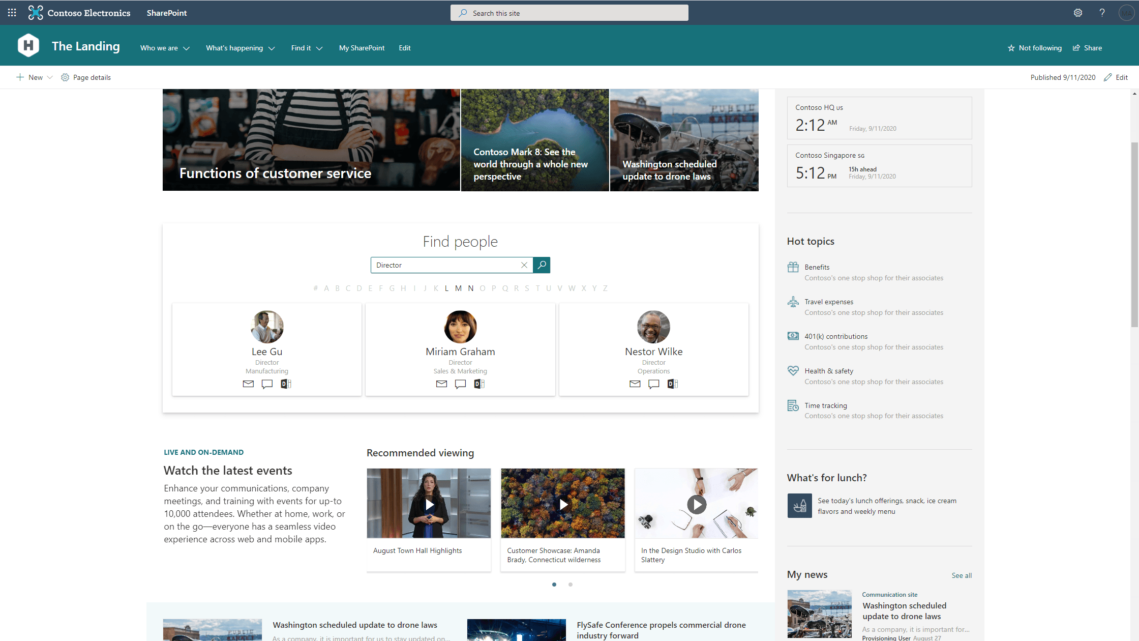 Embed throughout your sites and teams